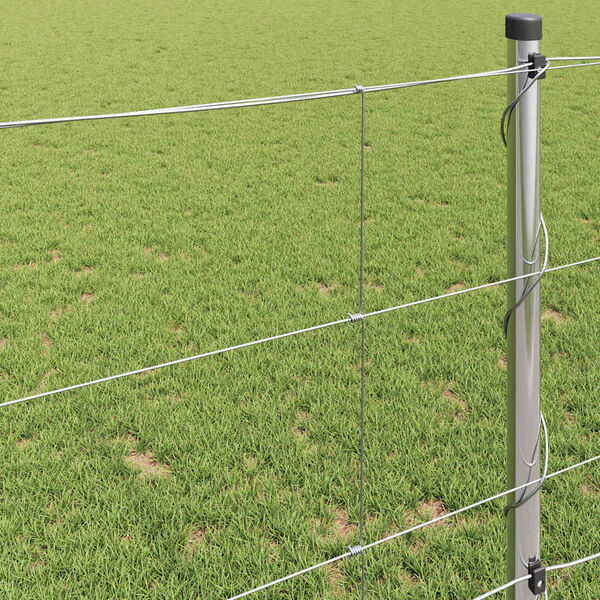 vidaXL Pastevn&iacute; plot Stř&iacute;brn&aacute; 50 x 1 m Pozinkovan&aacute; ocel