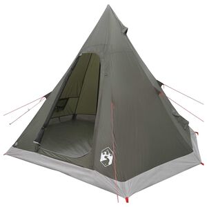 vidaXL 3 osoba Arm&aacute;dně zelen&aacute; 185T polyester s PU povrchovou &uacute;pravou