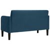 vidaXL Loveseat Sofa modr&aacute; 109 cm samet