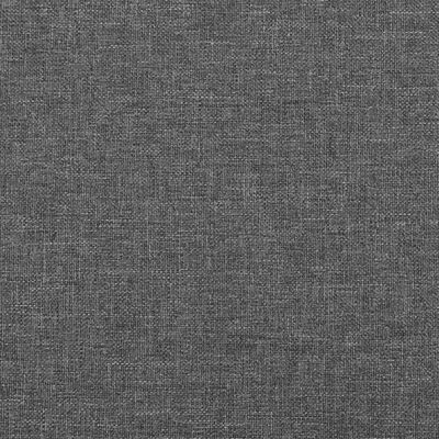 vidaXL Čelo postele s LED tmavě šedé 163 x 16 x 78/88 cm textil