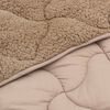 vidaXL Letn&iacute; přikr&yacute;vka Taupe 200 x 220 cm Mikrovl&aacute;kno a teddy fleece
