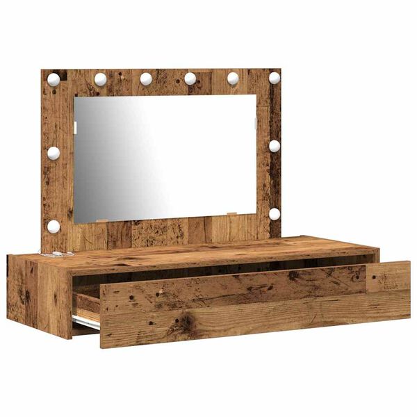 vidaXL Kosmetický stůl Hnědá 100 x 40 x 70 cm kompozitní dřevo