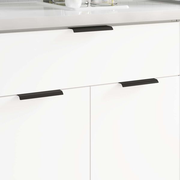 vidaXL Rukojeť 12 pcs Čern&aacute; 120 x 39.6 x 17 mm Hlin&iacute;k