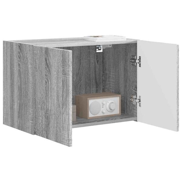 vidaXL TV wall cabinet &Scaron;ed&aacute; Sonoma 59,5 x 31 x 40 cm kompozitn&iacute; dřevo