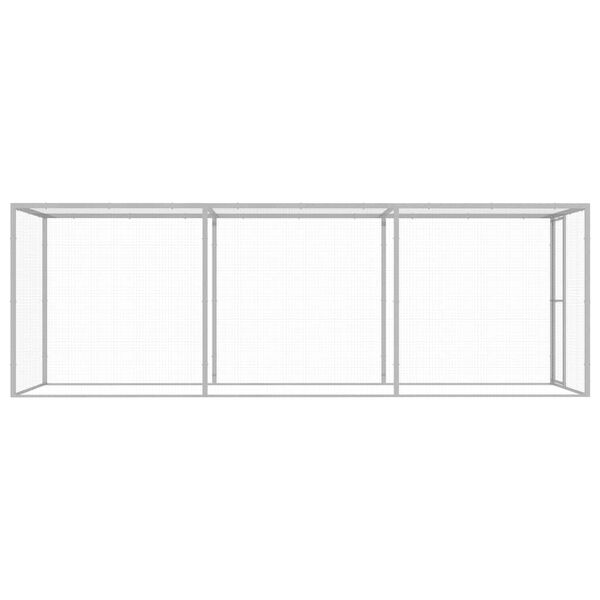 vidaXL Klec pro kočky 4,5 x 1,5 x 1,5 m pozinkovan&aacute; ocel