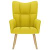 vidaXL Relaxační židle světle žlutá textil