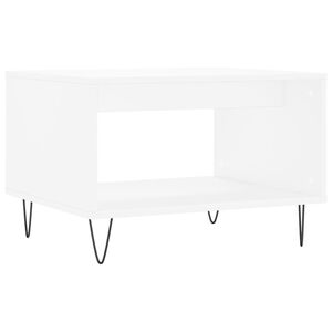 vidaXL Konferenčn&iacute; stolek b&iacute;l&yacute; 60 x 50 x 40 cm kompozitn&iacute; dřevo