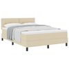 vidaXL Postel s boxspringem s čelo Kr&eacute;mov&aacute; 140 x 190 cm textil