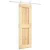 vidaXL Posuvn&eacute; dveře 70 x 210 cm Masivn&iacute; borov&eacute; dřevo (neupraven&eacute;)