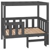 vidaXL Pel&iacute;&scaron;ek pro psy &scaron;ed&yacute; 95,5x73,5x90 cm masivn&iacute; borovice