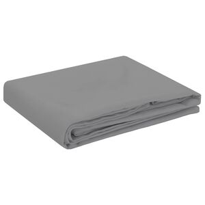 vidaXL Ubrousek na stůl Kulat&yacute; Světle &scaron;ed&aacute; &Oslash; 140 cm Polyester