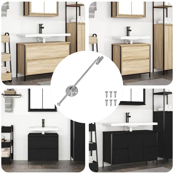 vidaXL Hlin&iacute;kov&yacute; t&aacute;hlo z&aacute;věs 12 pcs Stř&iacute;brn&aacute; 190 mm Železo