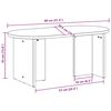 vidaXL Konferenční stolek Bílá 80 x 39,5 x 35 cm Masivní borové dřevo