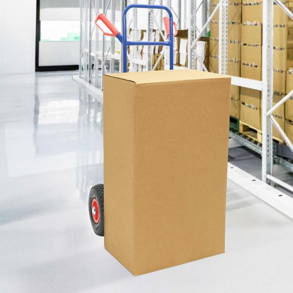 vidaXL Ruční vozík Modrá a červená 49,5 x 53 x 114 cm Ocel