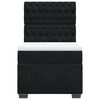 vidaXL Box spring postel s matrac&iacute; čern&aacute; 90x200 cm samet