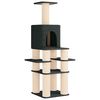 vidaXL Kočič&iacute; strom se &scaron;krabac&iacute;mi sloupky sisal Tmavě &scaron;ed&aacute; 180 cm