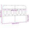 vidaXL Kovov&eacute; čelo postele b&iacute;l&eacute; 140 cm