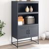 vidaXL Skříň highboard antracitová 68,5 x 38,5 x 123,5 cm ocel