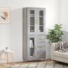 vidaXL Skř&iacute;ň highboard &scaron;ed&aacute; sonoma 69,5 x 34 x 180 cm kompozitn&iacute; dřevo