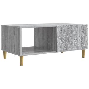 vidaXL Konferenčn&iacute; stolek &Scaron;ed&yacute; Sonoma 90 x 50 x 40 cm Kompozitn&iacute; dřevo
