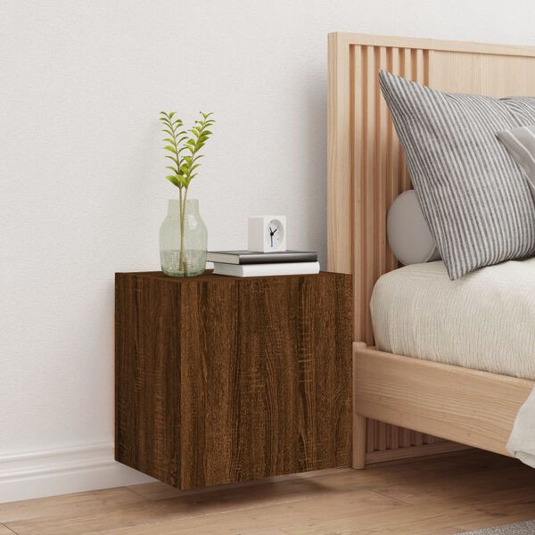 vidaXL N&aacute;stěnn&aacute; TV skř&iacute;ňka hněd&yacute; dub 40,5x30x40 cm kompozitn&iacute; dřevo