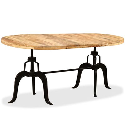 vidaXL Jídelní stůl masivní mangovníkové dřevo a ocel 180 cm