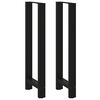vidaXL Nohy barov&eacute;ho stolu čern&eacute; 2 ks 40 x (110-111) cm ocelov&eacute;