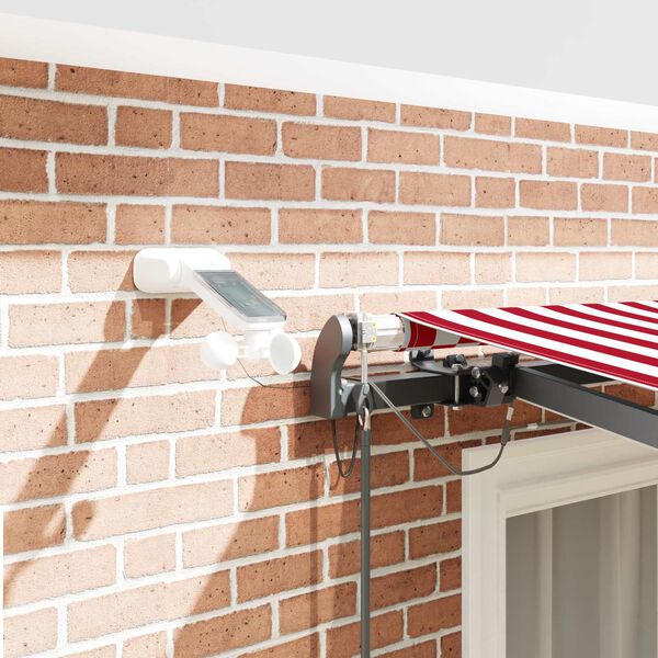 vidaXL Pl&aacute;tno pro mark&yacute;zu s Červen&aacute; a B&iacute;l&aacute; 350 x 250 cm Polyester