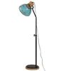 vidaXL Stojac&iacute; lampa 25 W modr&aacute; patina 30 x 30 x 100&ndash;150 cm E27