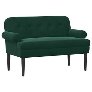 vidaXL Pohovka s knofl&iacute;kov&yacute;m pro&scaron;&iacute;v&aacute;n&iacute;m Tmavě zelen&aacute; 120 x 66 x 78 cm