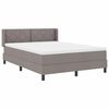 vidaXL Postel s boxspringem s matrac&iacute; Taupe 200 x 160 cm Polyester