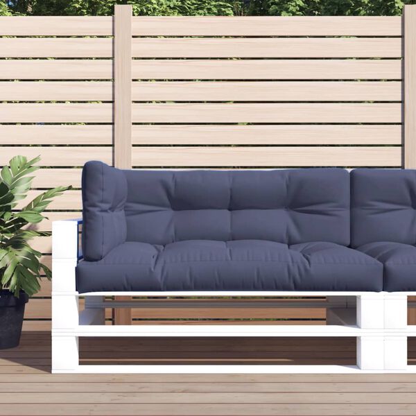 vidaXL Podu&scaron;ky na palety 3 ks n&aacute;mořnicky modr&eacute; textil