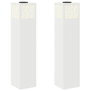 vidaXL Sol&aacute;rn&iacute; LED Cestovn&iacute; Světlo 2 ks Tepl&aacute; b&iacute;l&aacute; 18 x 18 x 80 cm
