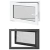 vidaXL Okeno do suter&eacute;nu RISOR 90 x 70 cm PVC a sklo Antracitov&aacute;