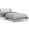 vidaXL R&aacute;m postele &scaron;ed&yacute; sonoma 75 x 190 cm kompozitn&iacute; dřevo a kov