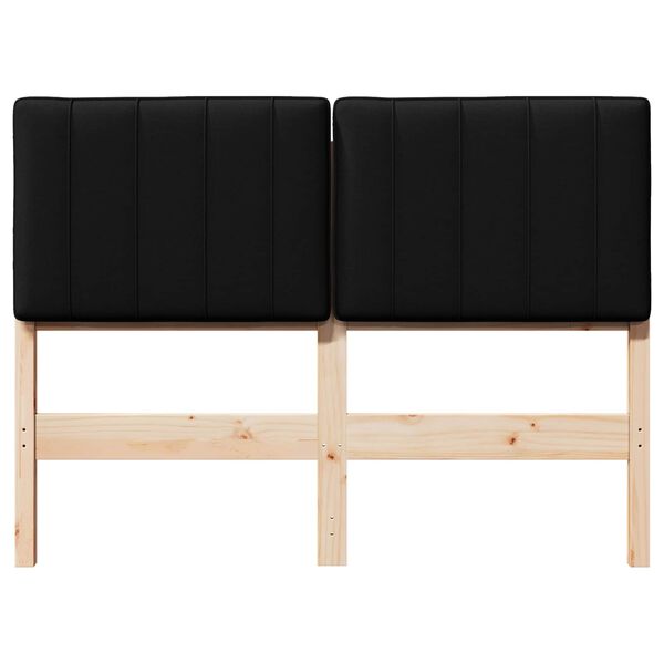 vidaXL Čalouněn&eacute; čelo postele s čelo Hněd&aacute; a čern&aacute; 120 cm