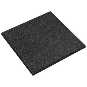 vidaXL Dlaždice pro ochranu před p&aacute;dem 24 ks Čern&aacute; 50 x 50 cm Guma