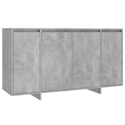 vidaXL Příborník betonově šedý 135 x 41 x 75 cm dřevotříska