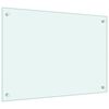 vidaXL Kuchyňsk&eacute; panely 2 ks b&iacute;l&eacute; 70 x 50 cm tvrzen&eacute; sklo