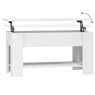 vidaXL Konferenční stolek bílý 101 x 49 x 52 cm kompozitní dřevo