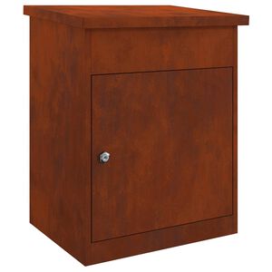 vidaXL Schr&aacute;nka na bal&iacute;ky s &uacute;loži&scaron;těm Rezav&aacute; 47.5 x 38 x 59 cm