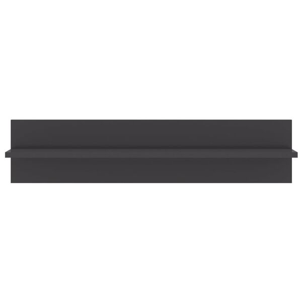 vidaXL N&aacute;stěnn&eacute; police 4 ks &scaron;ed&eacute; vysok&yacute; lesk 80x11,5x18 cm kompozit