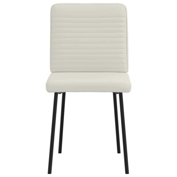 vidaXL J&iacute;deln&iacute; židle 4 ks kr&eacute;mov&eacute; samet