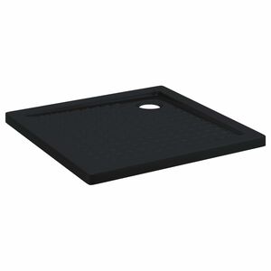 vidaXL Sprchov&yacute; z&aacute;kladn&iacute; t&aacute;c s tečkami 80 x 80 x 4 cm ABS Čern&aacute;