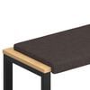 vidaXL Pol&scaron;t&aacute;ř na lavici Textil Tmavě hněd&aacute; Hloubka 35 cm