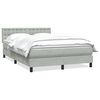 vidaXL Box spring postel s matrac&iacute; světle &scaron;ed&aacute; 160x210 cm samet