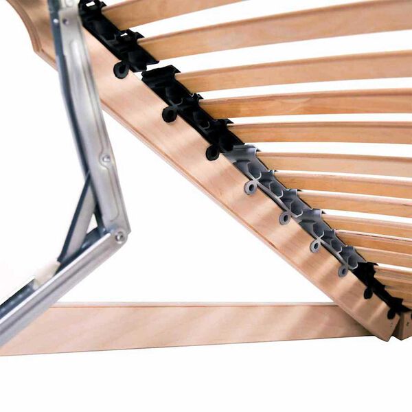 vidaXL Lamelový rošt Hnědá 100 x 190 cm Masivní bukové dřevo