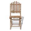 vidaXL Skládací zahradní židle 2 ks bambusové