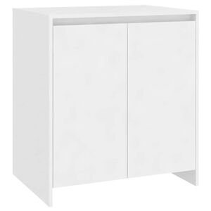 vidaXL Př&iacute;born&iacute;k b&iacute;l&yacute; 70x41x75 cm kompozitn&iacute; dřevo