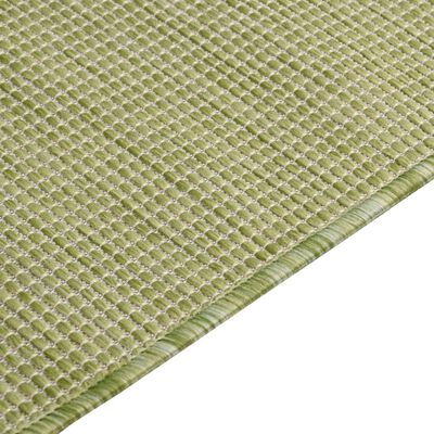 vidaXL Venkovní hladce tkaný koberec 160x230 cm zelená